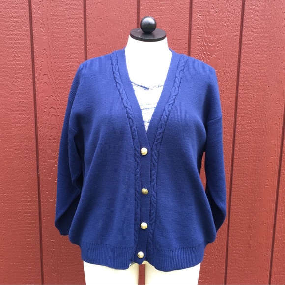 royal blue cardigan sweater